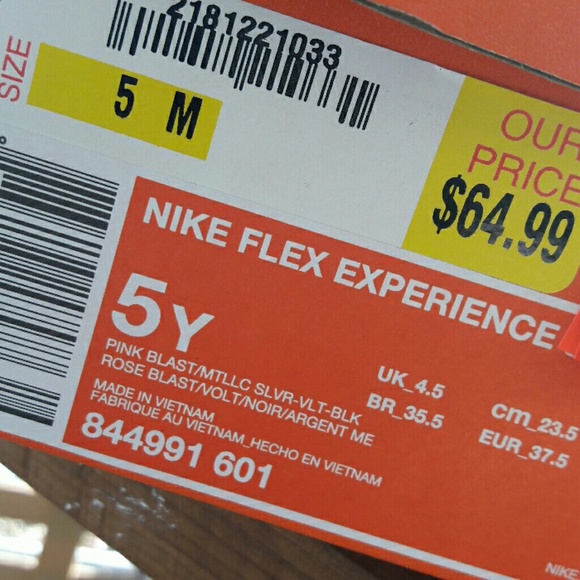NIKE FLEX EXPERIENCE 5Y PINK BLAST - Picture 6 of 8